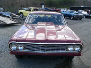 MAROON 67 NOVA Drag Car with Cowl Hood